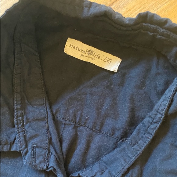 Natural Life 100% Cotton Drew Front Button Up Dress Shirt size XS/Small - Picture 4 of 8